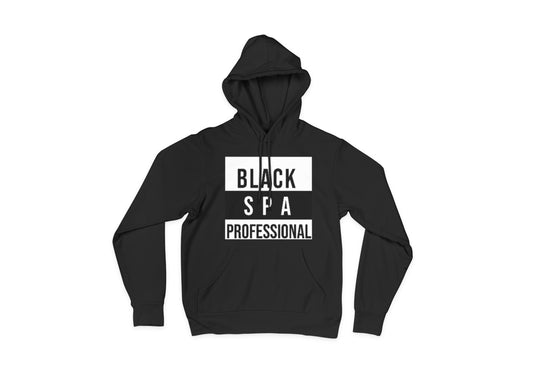 Black Spa Professional Hoodie Black
