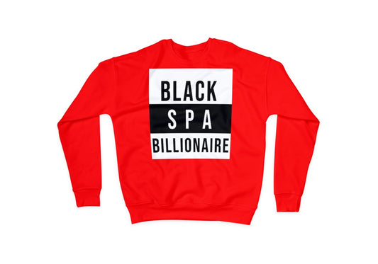 Black Spa Billionaire Crewneck Red *Limited Edition*