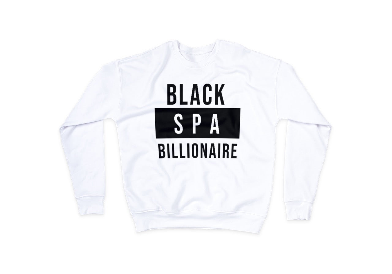 Black Spa Billionaire Crewneck White *Limited Edition*