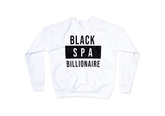 Black Spa Billionaire Crewneck White *Limited Edition*